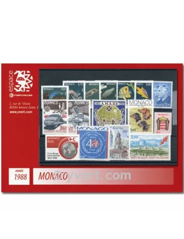 n° 1614/1662 - Timbre Monaco Année complète (1988)