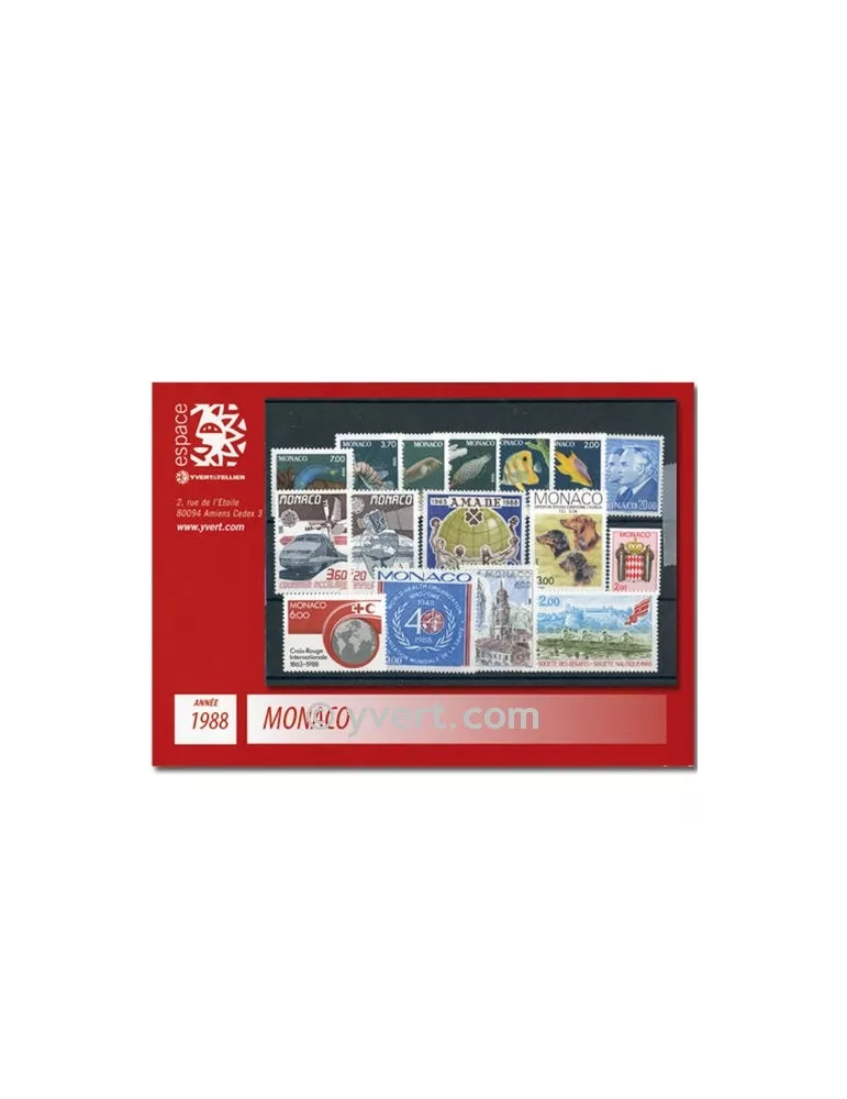 n° 1614/1662 - Timbre Monaco Année complète (1988)