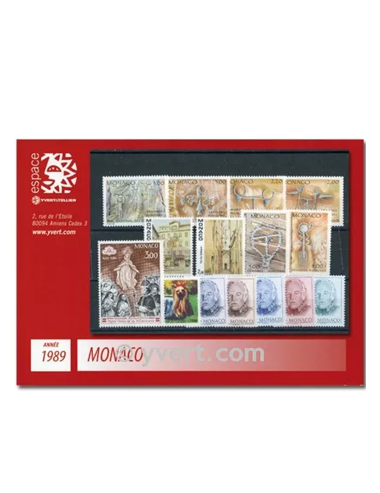 n° 1663/1704 - Timbre Monaco Année complète (1989)