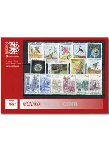 n° 1753/1809 - Timbre Monaco Année complète (1991)