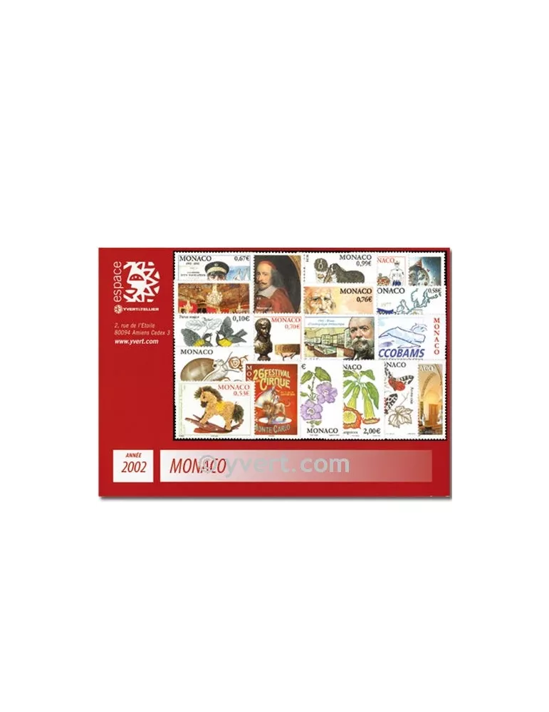 n° 2319/2381 - Timbre Monaco Année complète (2002)