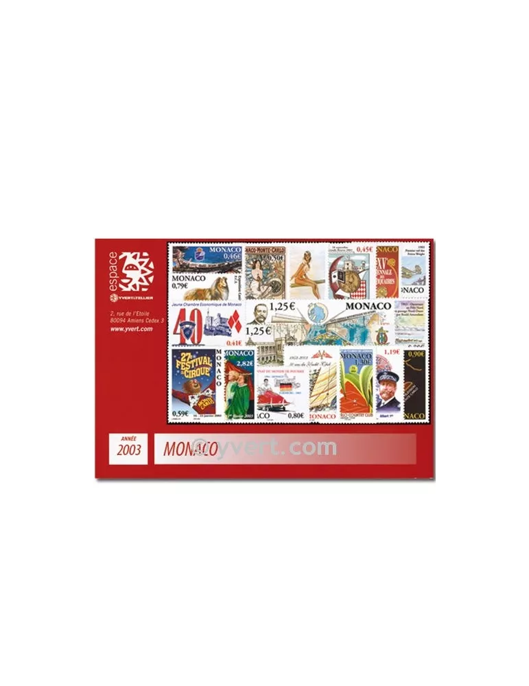 n° 2382/2417 - Timbre Monaco Année complète (2003)