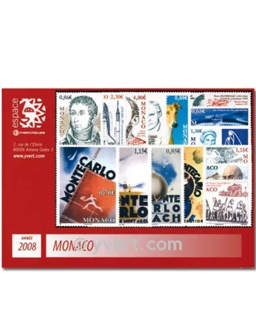n° 2604/2657 - Timbre Monaco Année complète (2008)