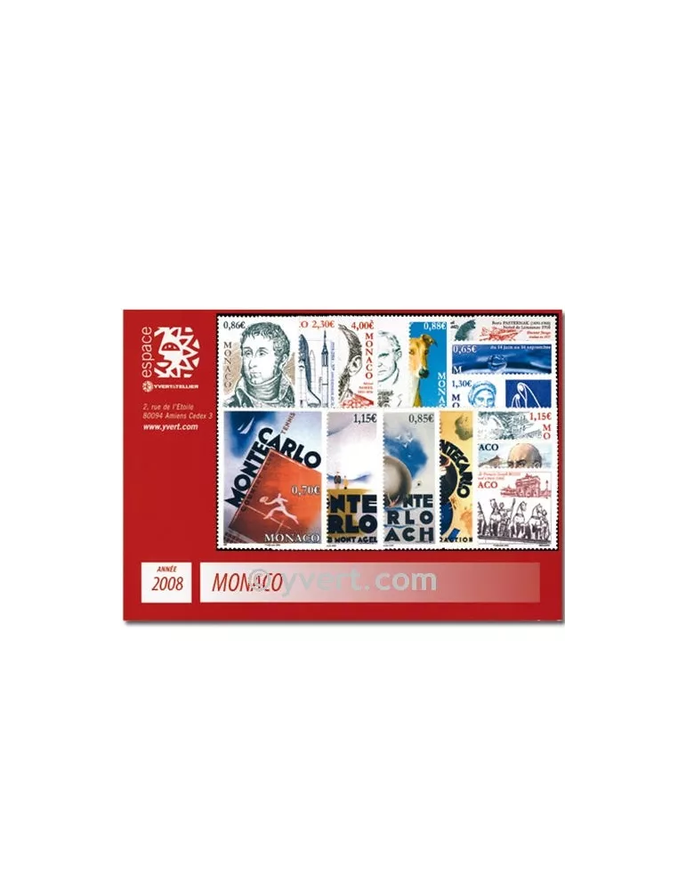 n° 2604/2657 - Timbre Monaco Année complète (2008)