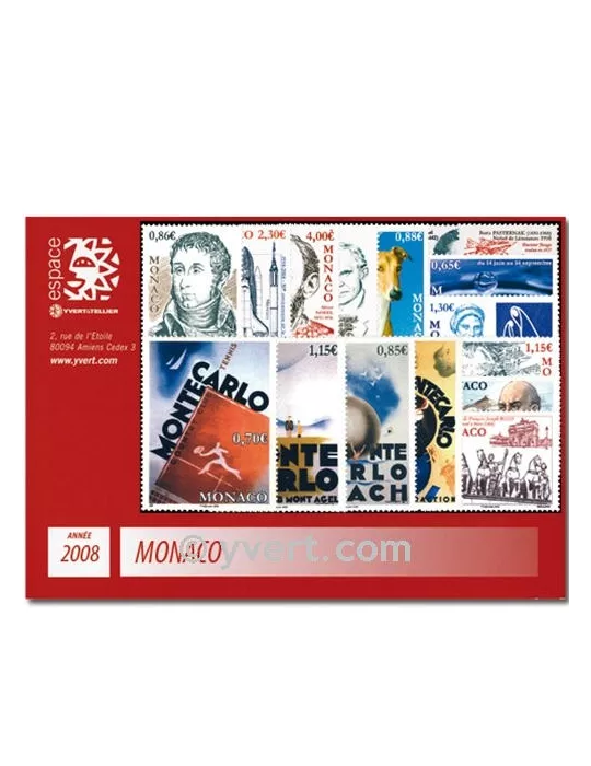 n° 2604/2657 - Timbre Monaco Année complète (2008)