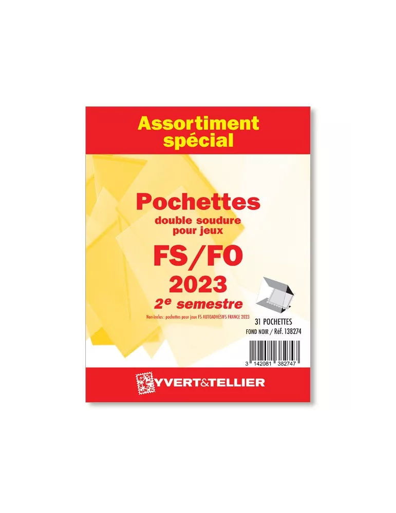 Assortiment de pochettes (double soudure) : 2023-2e semestre