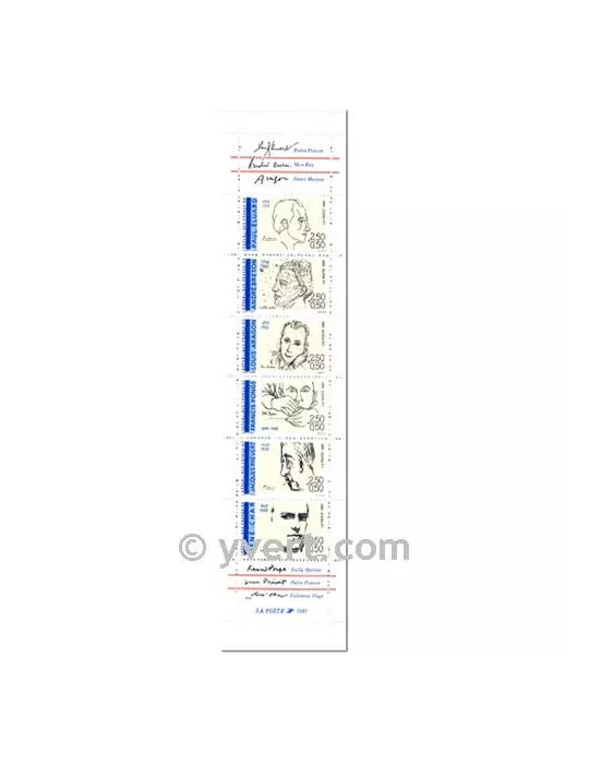 n° BC2687 - Timbre France Carnet Personnages célèbres