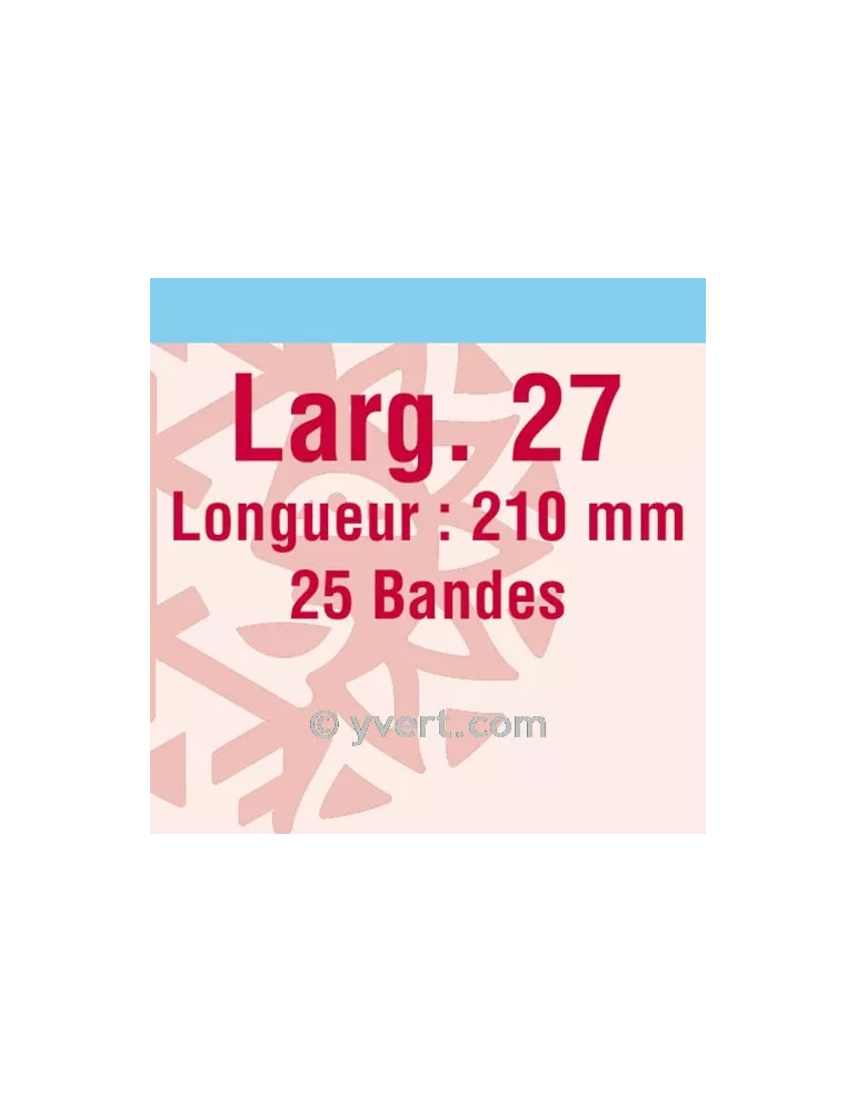 Bandes simple soudure - 27mm (Fond transparent)