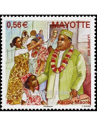 n° 232 - Timbre Mayotte Poste