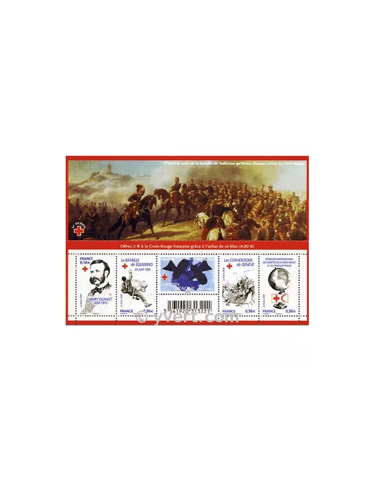 n° F4386 - Timbre France Poste (Croix-Rouge 2009)
