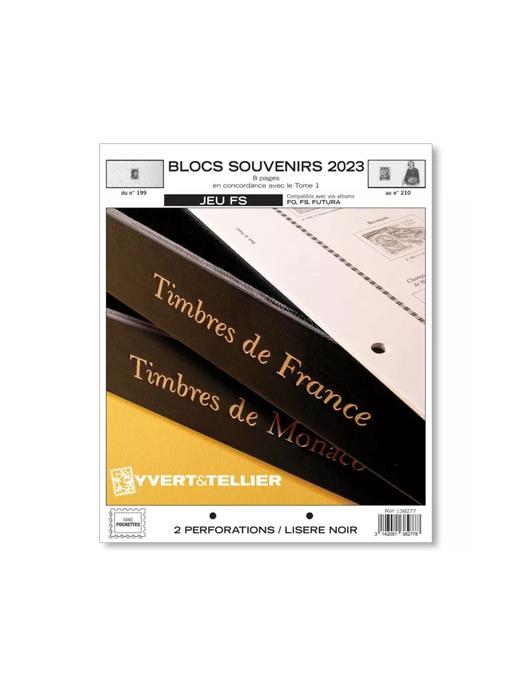 BLOCS SOUVENIRS FS : 2023 (JEUX SANS POCHETTES)