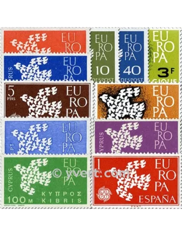 1961** - Année complète neuf EUROPA