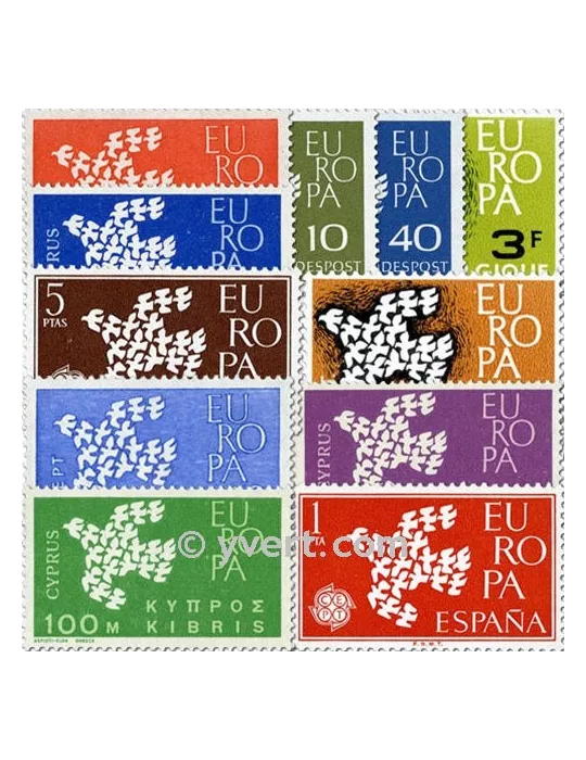 1961** - Année complète neuf EUROPA