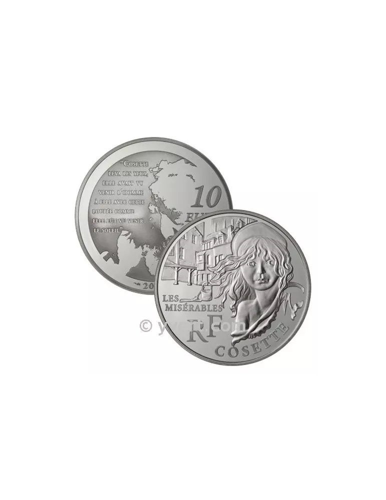 10 EUROS ARGENT - FRANCE - COSETTE