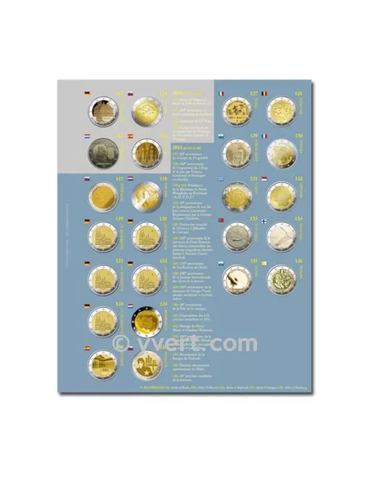 Recharges 2€ COMMÉMORATIFS (2011)