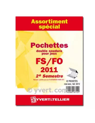 Assortiment de pochettes (double soudure) : 2011-2eme semestre