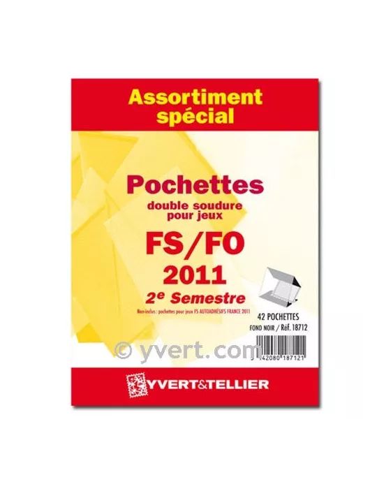 Assortiment de pochettes (double soudure) : 2011-2eme semestre