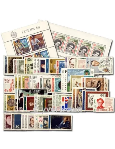 1980** - Année complète neuf EUROPA
