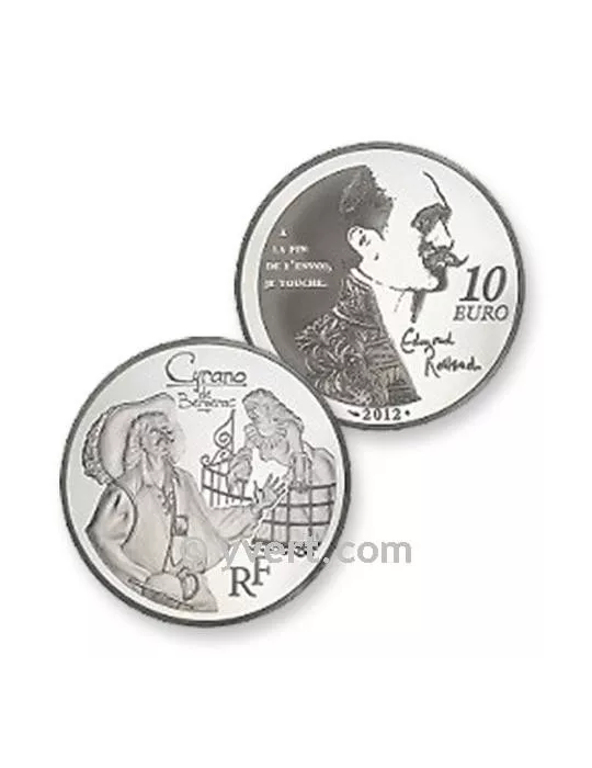 10 EUROS ARGENT - FRANCE - CYRANO DE BERGERAC