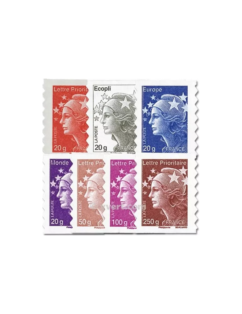 n° 590/596 - Timbre France Autoadhésifs