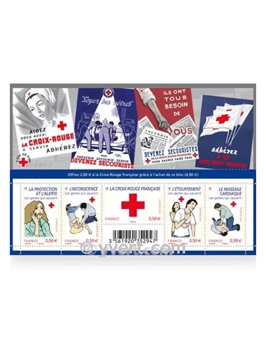 n° F4520 - Timbre France Poste (Croix-Rouge 2010)