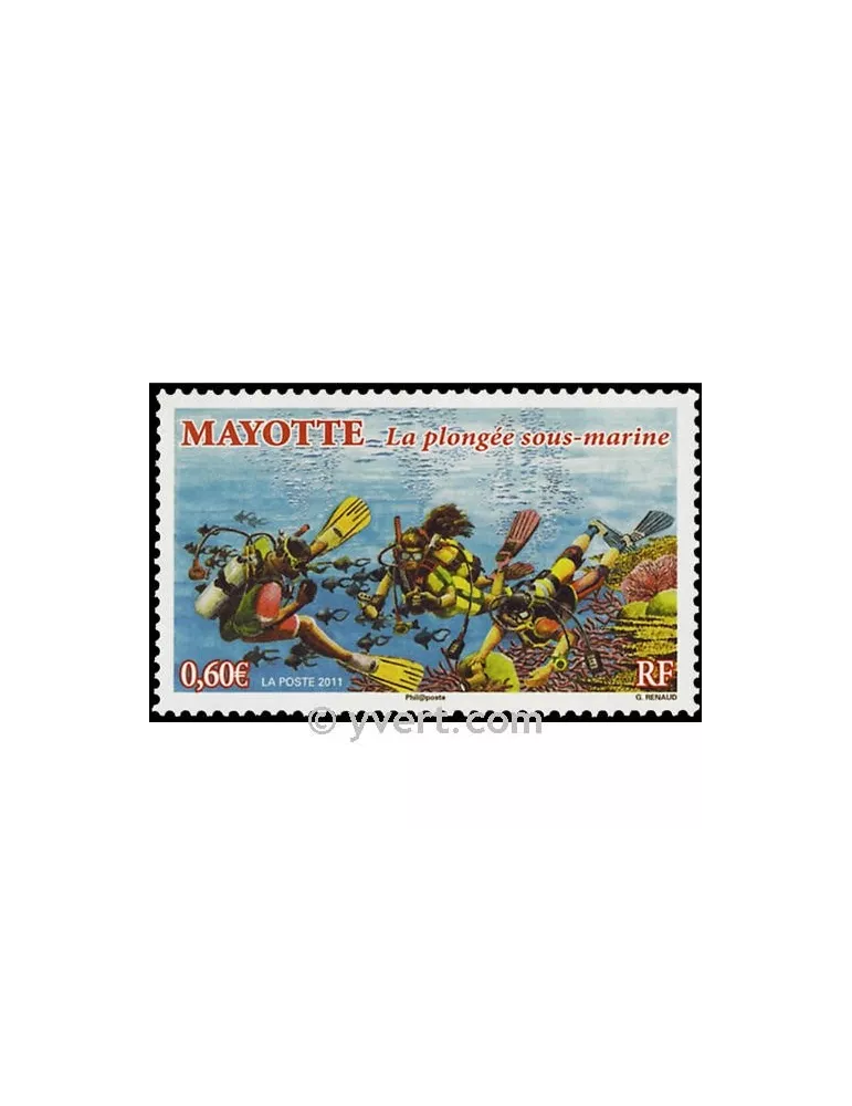 n° 255 - Timbre Mayotte Poste