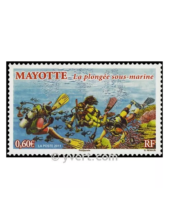 n° 255 - Timbre Mayotte Poste