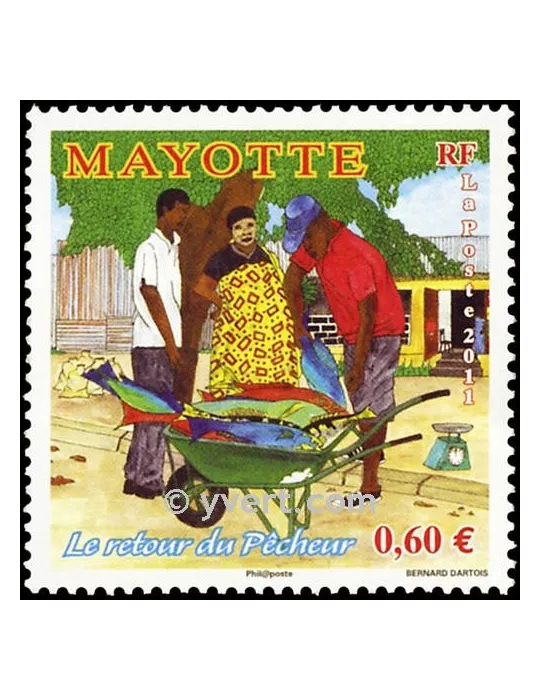 n° 263 - Timbre Mayotte Poste