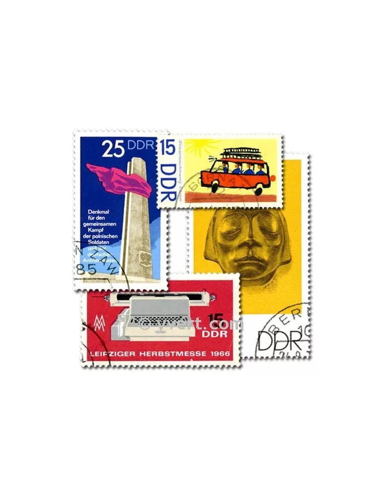ALLEMAGNE EST : pochette de 1000 timbres (Oblitérés)
