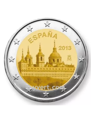 2 EURO COMMEMORATIVE 2013 : ESPAGNE (commémoration du site royal de Saint-Laurent-de-l'Escurial)