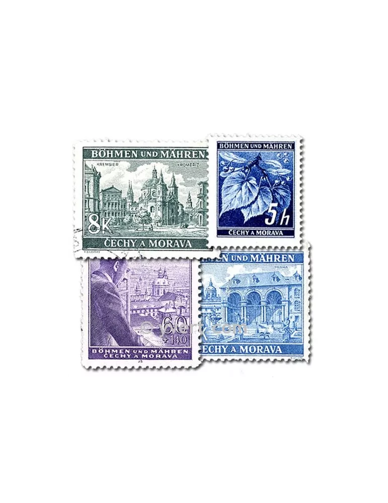 BOHEME ET MORAVIE : pochette de 150 timbres (Oblitérés)