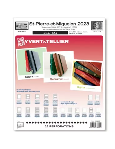 SAINT PIERRE ET MIQUELON SC : 2023 (JEUX AVEC POCHETTES)