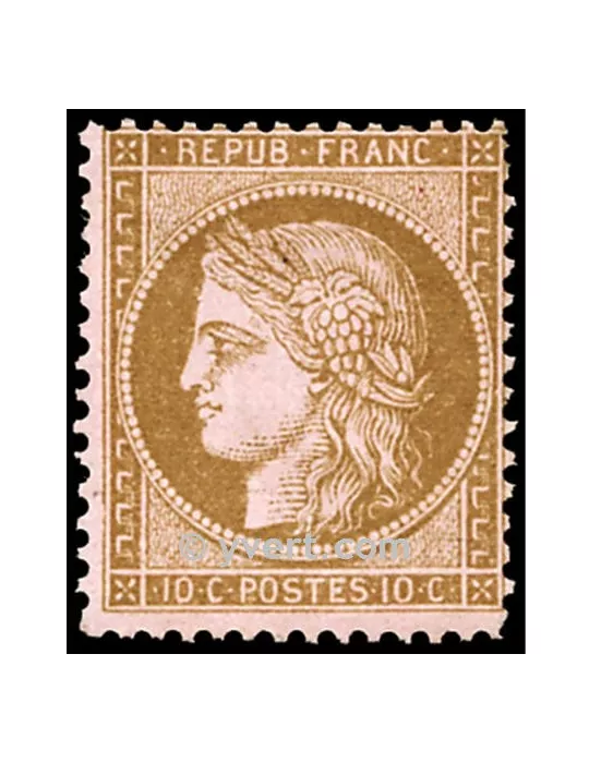 n° 58 obl. - Type Cérès dentelé (IIIe République)