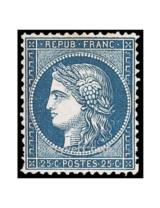 n° 60A obl. - Type Cérès dentelé (IIIe République)