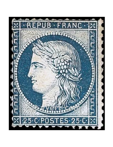 n° 60B obl. - Type Cérès dentelé (IIIe République)