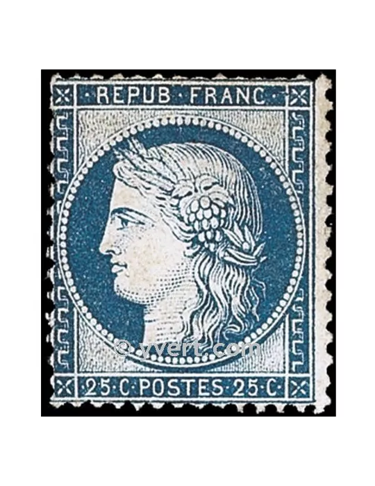 n° 60B obl. - Type Cérès dentelé (IIIe République)