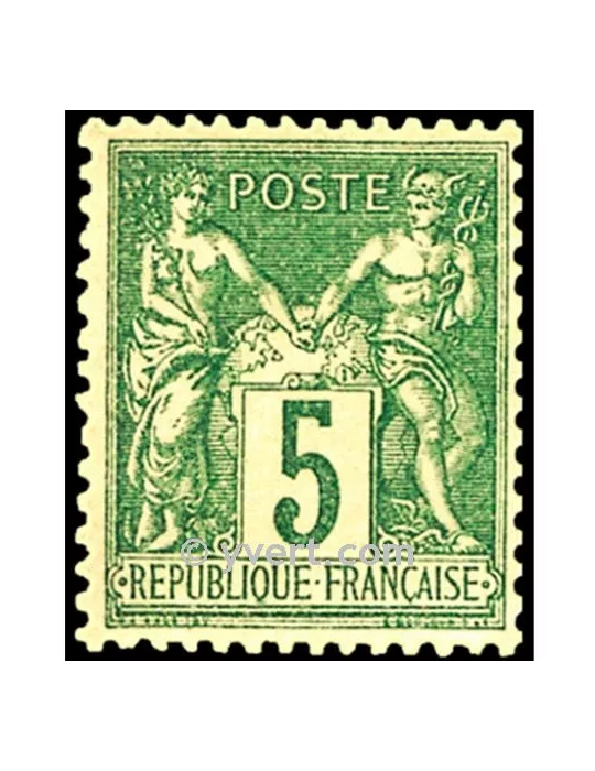 n° 75 obl. - Type Sage (Type II)