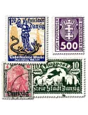 DANTZIG : pochette de 25 timbres (Oblitérés)