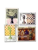 ECHECS : pochette de 100 timbres (Oblitérés)