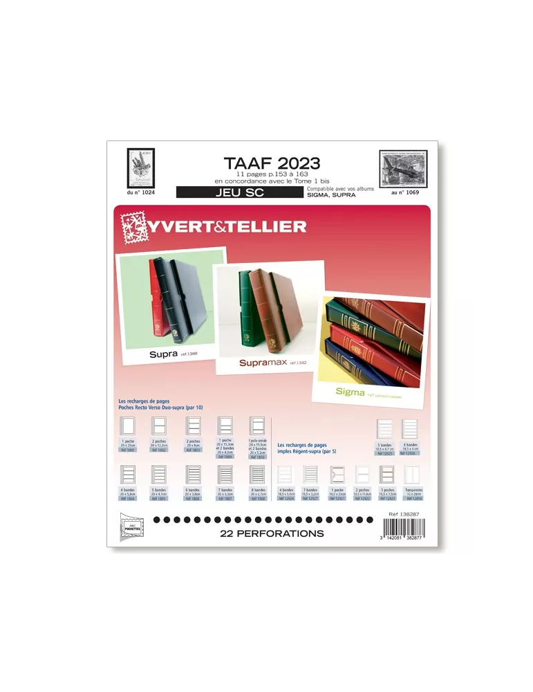 TAAF SC : 2023 (JEUX AVEC POCHETTES)