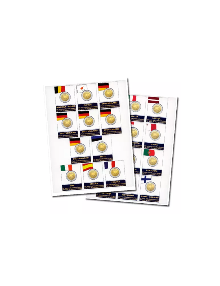 Recharges 2 EUROS commémoratifs 2015 - MARINI® (DRAPEAU EUROPÉEN)