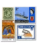 GIBRALTAR : pochette de 25 timbres (Oblitérés)