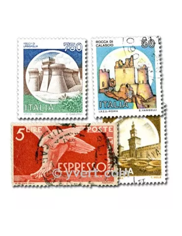 ITALIE : pochette de 2000 timbres (Oblitérés)