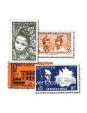 MARTINIQUE : pochette de 50 timbres (Oblitérés)