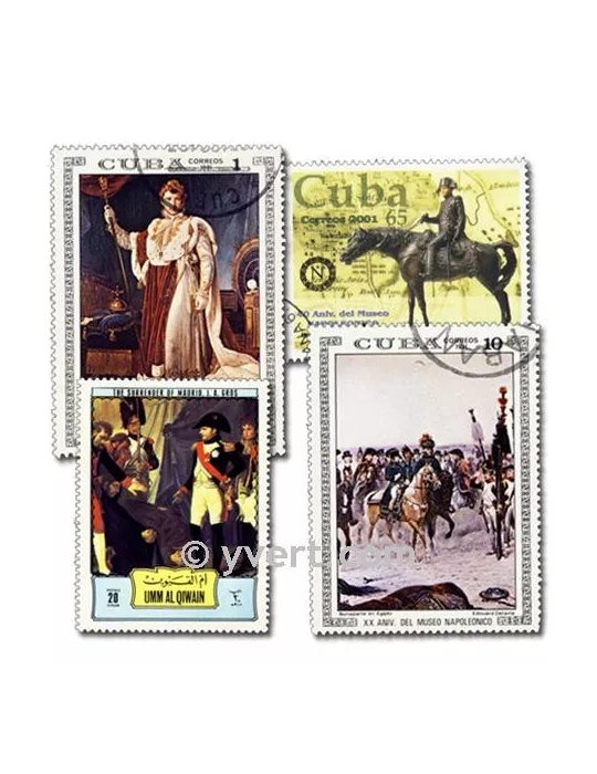 NAPOLEON : pochette de 200 timbres (Oblitérés)