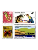 NOUVELLE ZELANDE : pochette de 500 timbres (Oblitérés)