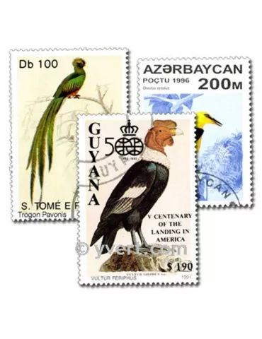 OISEAUX : pochette de 200 timbres (Oblitérés) 2