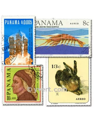 PANAMA : pochette de 100 timbres (Oblitérés)