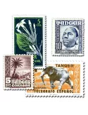 TANGER : pochette de 25 timbres (Oblitérés)