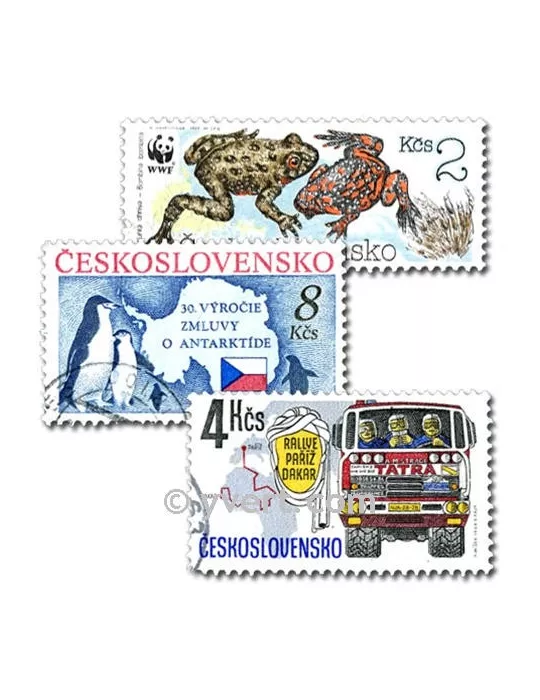 TCHECOSLOVAQUIE : pochette de 2000 timbres (Oblitérés)